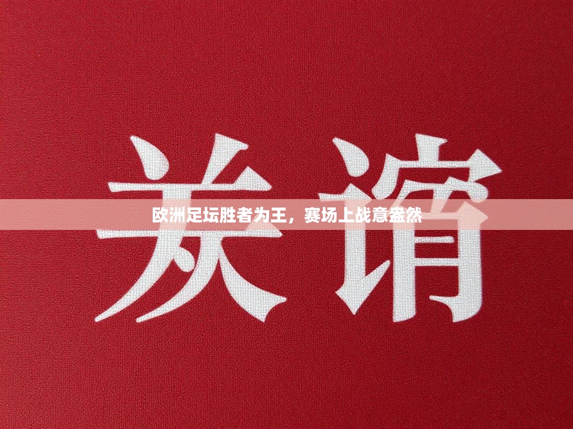 欧洲足坛胜者为王,赛场上战意盎然 第2张